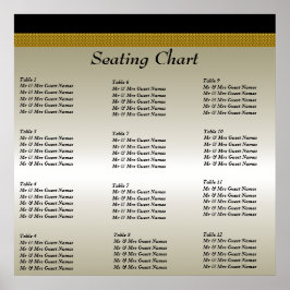 ウェディングレセプション座席表ポスター ポスター