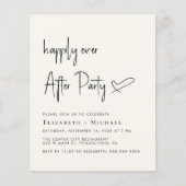 ウェディングレセプション後の楽しい招待状 (正面)