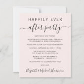 ウェディングレセプション後の楽しい招待状 (正面)