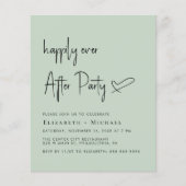 ウェディングレセプション後の楽しい招待状 (正面)