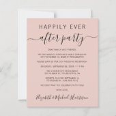 ウェディングレセプション後の楽しい招待状 (正面)