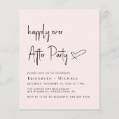 ウェディングレセプション後の楽しい招待状 (正面)