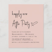 ウェディングレセプション後の楽しい招待状 (正面)