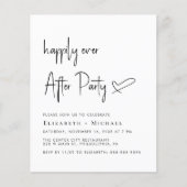 ウェディングレセプション後の楽しい招待状 (正面)