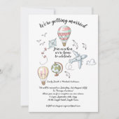 ウェディングレセプション後を追招待状- Elopment 招待状 (正面)