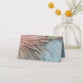 ウェディングレセプション折り畳みテントカードピンクレイベンダー プレイスカード (裏面)