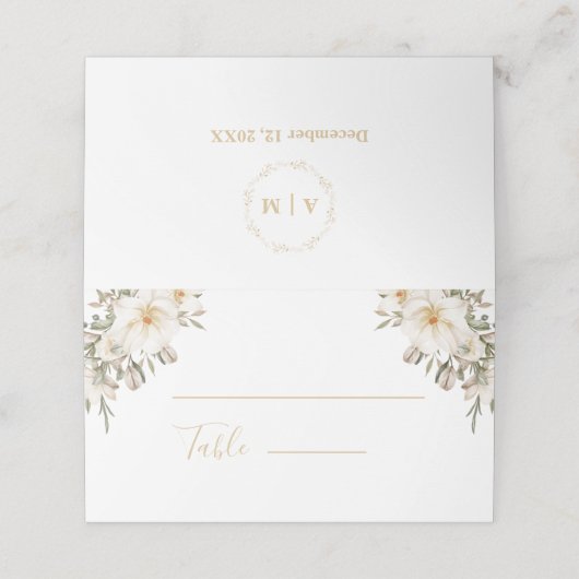 ウェディングレセプション折り畳みテーブル番号カード プレイスカード (外部開封)