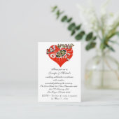 ウェディングレセプション招待状ラスベガス エンクロージャーカード (スタンド正面)