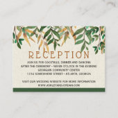 ウェディングレセプション招待状 エンクロージャーカード (正面)