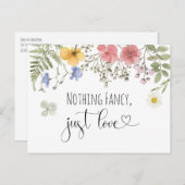 ウェディングレセプション招待状 ポストカード (正面/裏面)