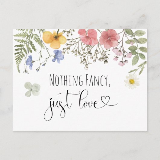 ウェディングレセプション招待状 ポストカード (正面)