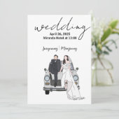 ウェディングレセプション招待状 招待状 (スタンド正面)