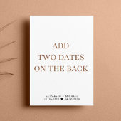 ウェディングレセプション日付の保存 案内状