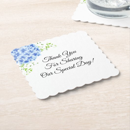 ウェディングレセプション紙コースター ペーパーコースター (アングル)