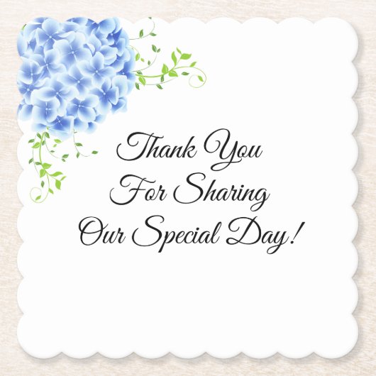 ウェディングレセプション紙コースター ペーパーコースター (正面)