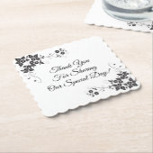 ウェディングレセプション紙コースター ペーパーコースター (アングル)