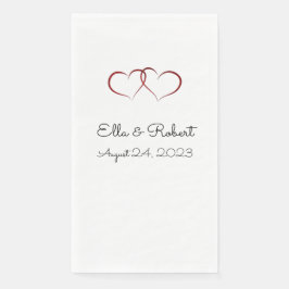 ウェディングレセプション紙ナプキン