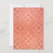 ウェディングレセプション フォーマルディナー アートデコ シェル 招待状 (裏面)