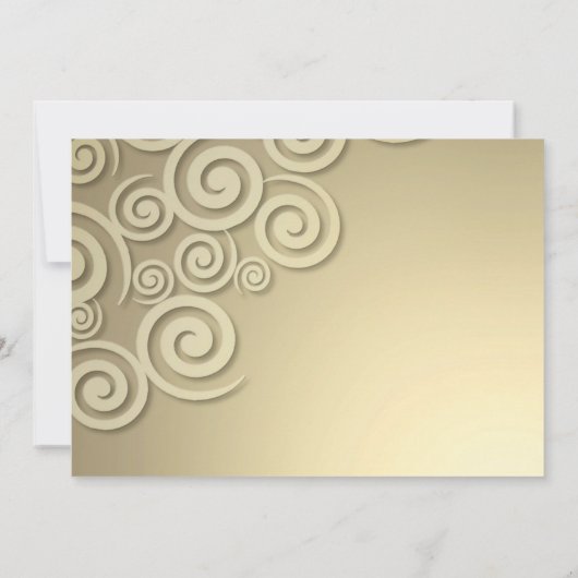 ウェディングレセプション(任意の大事な行事)フラット招待状 招待状 (裏面)