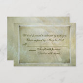 ウェディングレースアブストラクト 出欠カード (正面/裏面)