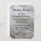 ウェディングレースドレスのイメージを使ったブライダルシャワーの招待状 招待状 (正面)