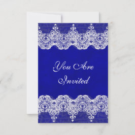 ウェディングロイヤル招待状 ラスティックバーラップ＆レース 招待状