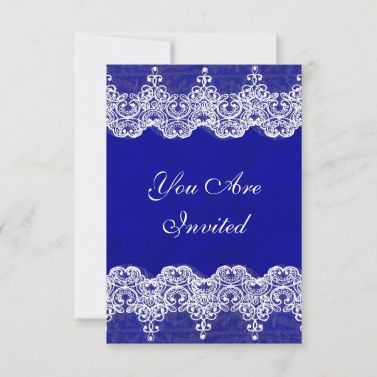 ウェディングロイヤル招待状 ラスティックバーラップ＆レース 招待状 (正面)