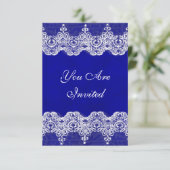 ウェディングロイヤル招待状 ラスティックバーラップ＆レース 招待状 (スタンド正面)