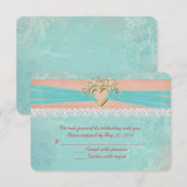 ウェディングロマンスの出欠確認 出欠カード (正面/裏面)