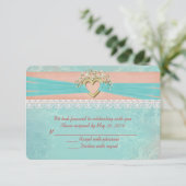 ウェディングロマンスの出欠確認 出欠カード (スタンド正面)