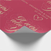 ウェディングローズのクラシックギフト それは常にあなただった ラッピングペーパー (角)