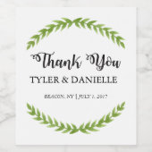 ウェディングワインボトルお願いラベル ワインラベル (シングルラベル)