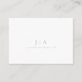 ウェディング伝統的レセプション エンクロージャーカード (裏面)