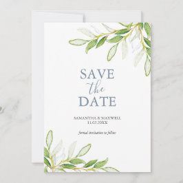 ウェディング保存日付招待状植物学 セーブザデート