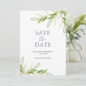ウェディング保存日付招待状植物学 セーブザデート (スタンド正面)