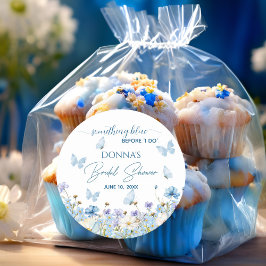 ウェディング前にブルーのもの 花のブライズシャワー ラウンドシール