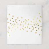 ウェディング受モダン付シンプルフェイク金ゴールド点 プレイスカード (外部開封)