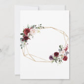 ウェディング受付メニューカードフローラ 招待状 (裏面)