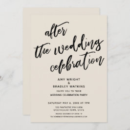 ウェディング後のカジュアルなお祝い 招待状