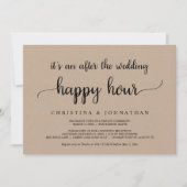 ウェディング後のハッピーアワー, クラフト ポストウェディング 招待状 (正面)