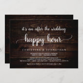 ウェディング後のハッピーアワー, ラスティックエロープメント 招待状 (正面/裏面)