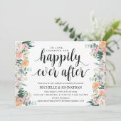 ウェディング後のラスティックな夕暮れのブランチ招待状カード 招待状 (スタンド正面)