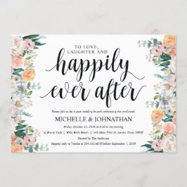 ウェディング後のラスティックな夕暮れのブランチ招待状カード 招待状