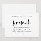 ウェディング後も幸せに アフターブランチのご案内 招待状 (正面/裏面)