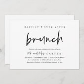ウェディング後アフターブランシュの幸せな時間 招待状 (正面/裏面)
