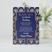 ウェディング感謝カードエンゲージメントアートデコパーティー サンキューカード (スタンド正面)