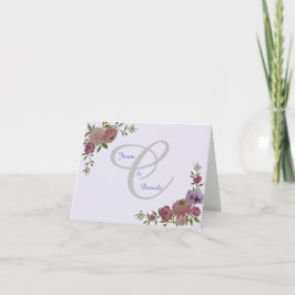 ウェディング折り畳み有難いカード ノートカード