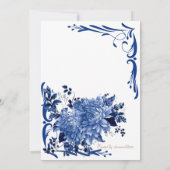 ウェディング招待のお礼カード 案内状 (裏面)