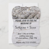 ウェディング招待ブレンド半分と半デザイン 招待状 (正面)