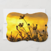 ウェディング招待ブレンド半分と半デザイン 招待状 (裏面)